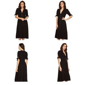 Free People Classic Black Midi Dress